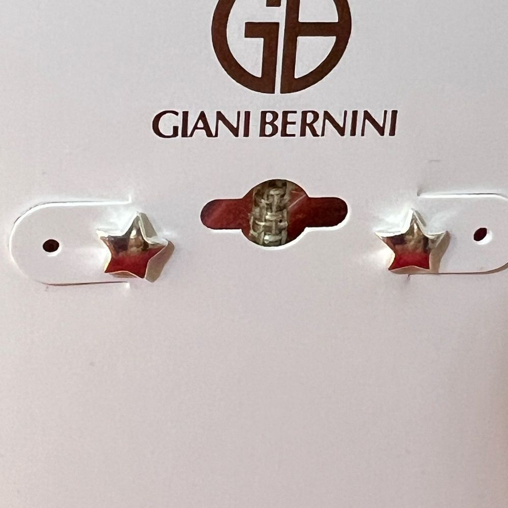NWT Giani Bernini Sterling Silver Star Earrings #JW7
